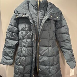 Cole Haan Women's Blue Puffer Coat